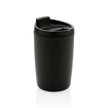 Carica l&#39;immagine nel visualizzatore di Gallery, tazze termiche e bicchieri con tappo personalizzate in polipropilene riciclato colore nero_nero 121715025 VAR01
