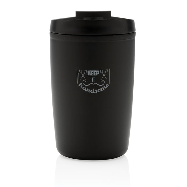 Carica l&#39;immagine nel visualizzatore di Gallery, tazze termiche e bicchieri con tappo personalizzate in polipropilene riciclato colore nero_nero 121715025 DET09
