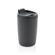 tazze termiche e bicchieri con tappo personalizzate in polipropilene riciclato colore carbon-fossile_grigio 121715025 VAR02