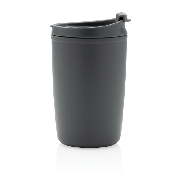 Carica l&#39;immagine nel visualizzatore di Gallery, tazze termiche e bicchieri con tappo personalizzate in polipropilene riciclato colore carbon-fossile_grigio 121715025 DET09
