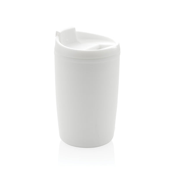Carica l&#39;immagine nel visualizzatore di Gallery, tazze termiche e bicchieri con tappo da personalizzare in polipropilene riciclato colore bianco_bianco 121715025 DET09
