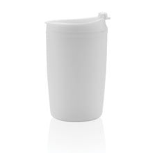 Carica l&#39;immagine nel visualizzatore di Gallery, tazze termiche e bicchieri con tappo da personalizzare in polipropilene riciclato colore bianco_bianco 121715025 DET04

