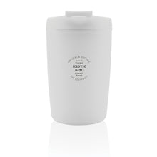 Carica l&#39;immagine nel visualizzatore di Gallery, tazze termiche e bicchieri con tappo da personalizzare in polipropilene riciclato colore bianco_bianco 121715025 DET08

