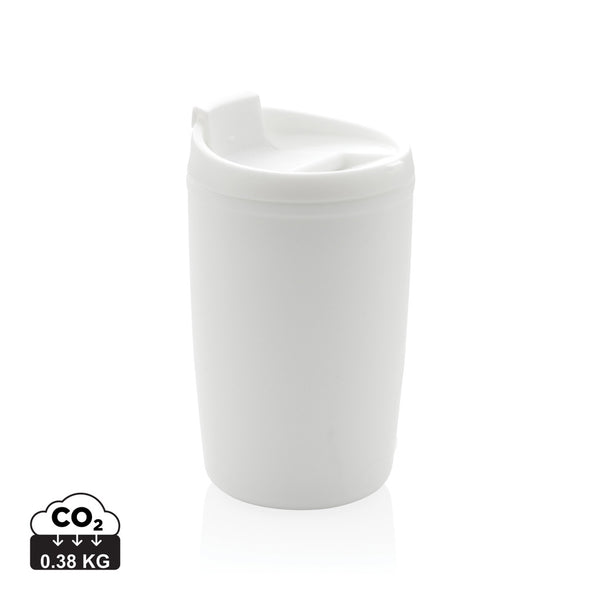 Carica l&#39;immagine nel visualizzatore di Gallery, tazze termiche e bicchieri con tappo da personalizzare in polipropilene riciclato colore bianco_bianco 121715025 DET09
