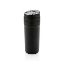 Carica l&#39;immagine nel visualizzatore di Gallery, tazze termiche e bicchieri con tappo personalizzate in acciaio inossidabile riciclato, acciaio inossidabile riciclato colore nero_nero 121715030 VAR01
