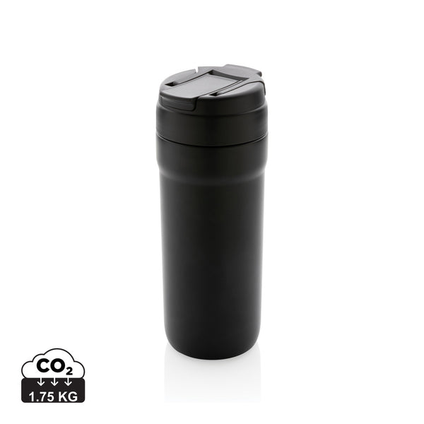 Carica l&#39;immagine nel visualizzatore di Gallery, tazze termiche e bicchieri con tappo personalizzate in acciaio inossidabile riciclato, acciaio inossidabile riciclato colore nero_nero 121715030 DET09
