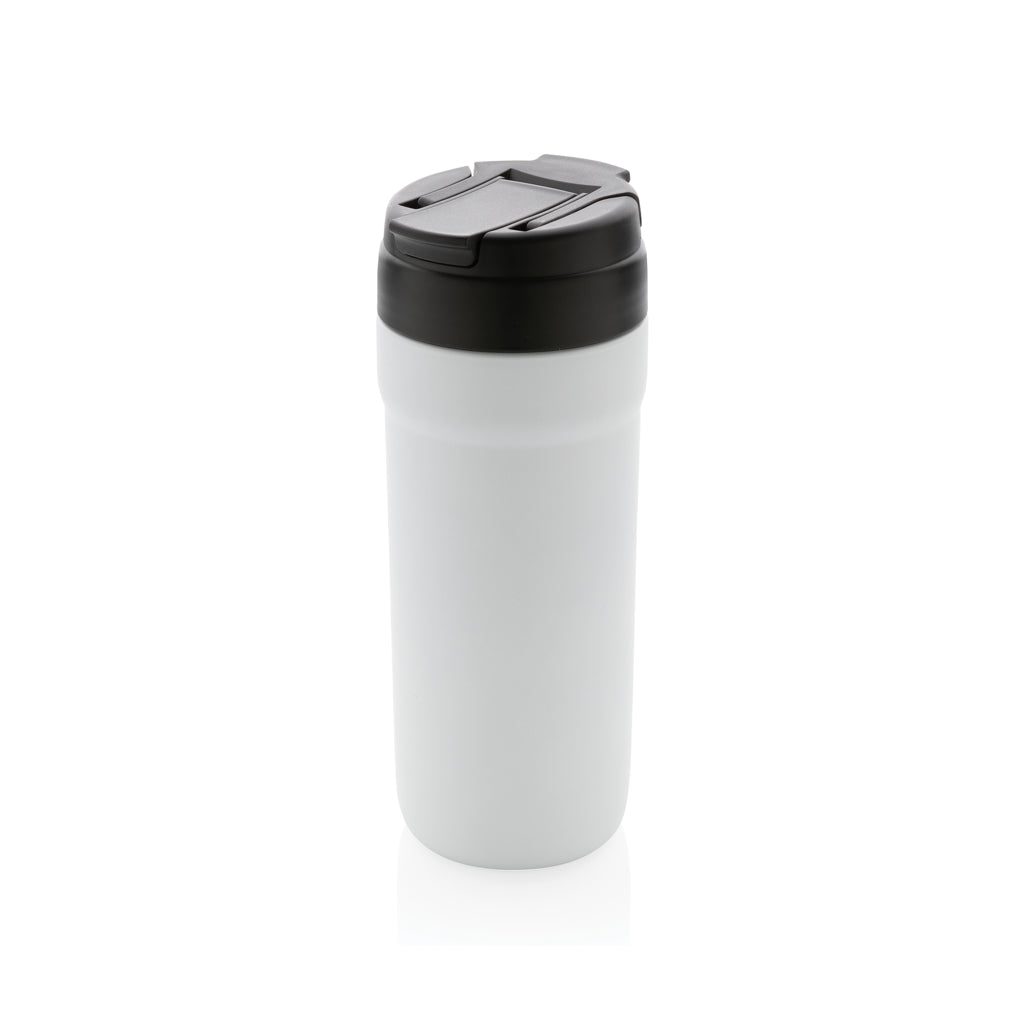 tazze termiche e bicchieri con tappo da personalizzare in acciaio inossidabile riciclato, acciaio inossidabile riciclato colore bianco_bianco 121715030 VAR02