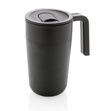Carica l&#39;immagine nel visualizzatore di Gallery, tazze termiche e bicchieri con tappo personalizzate in polipropilene riciclato, acciaio inossidabile colore nero_nero 121715040 DET08
