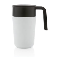 Carica l&#39;immagine nel visualizzatore di Gallery, tazze termiche e bicchieri con tappo da personalizzare in polipropilene riciclato, acciaio inossidabile colore bianco_bianco 121715040 DET03
