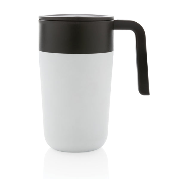 Carica l&#39;immagine nel visualizzatore di Gallery, tazze termiche e bicchieri con tappo da personalizzare in polipropilene riciclato, acciaio inossidabile colore bianco_bianco 121715040 DET09

