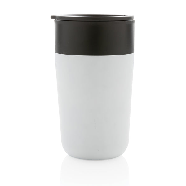 Carica l&#39;immagine nel visualizzatore di Gallery, tazze termiche e bicchieri con tappo da personalizzare in polipropilene riciclato, acciaio inossidabile colore bianco_bianco 121715040 DET09
