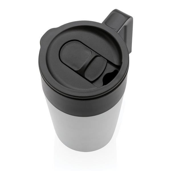 Carica l&#39;immagine nel visualizzatore di Gallery, tazze termiche e bicchieri con tappo da personalizzare in polipropilene riciclato, acciaio inossidabile colore bianco_bianco 121715040 DET09
