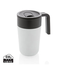 Carica l&#39;immagine nel visualizzatore di Gallery, tazze termiche e bicchieri con tappo da personalizzare in polipropilene riciclato, acciaio inossidabile colore bianco_bianco 121715040 DET01
