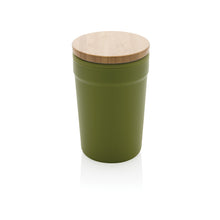 Carica l&#39;immagine nel visualizzatore di Gallery, tazze termiche e bicchieri con tappo personalizzate in polipropilene riciclato, bambù colore verde_verde 121715046 VAR05
