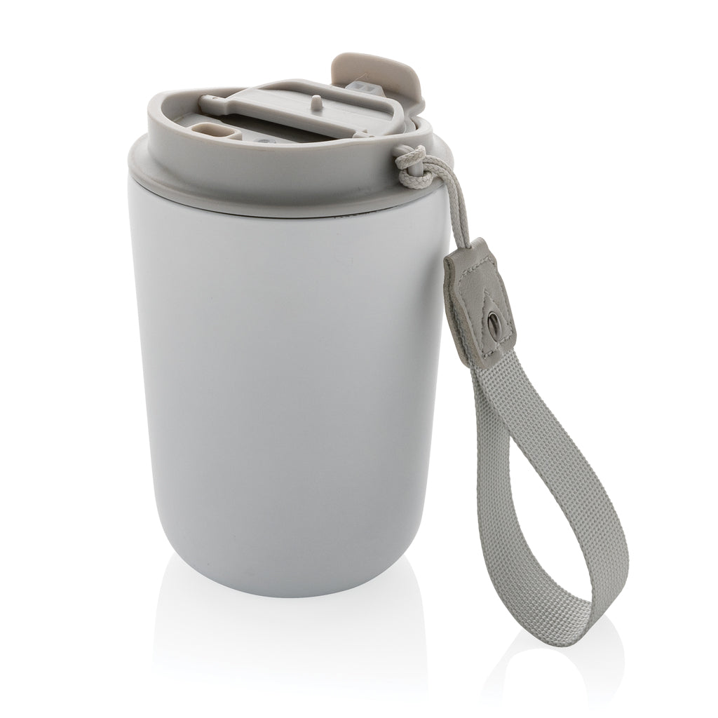 tazze termiche e bicchieri con tappo da personalizzare in acciaio inossidabile riciclato colore bianco_bianco 121715219 VAR02