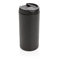 tazze termiche e bicchieri con tappo personalizzate in acciaio inossidabile riciclato, pp colore nero_nero 121715221 VAR01