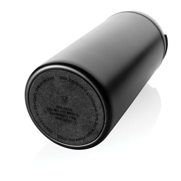 Carica l&#39;immagine nel visualizzatore di Gallery, tazze termiche e bicchieri con tappo personalizzate in acciaio inossidabile riciclato, pp colore nero_nero 121715221 DET09
