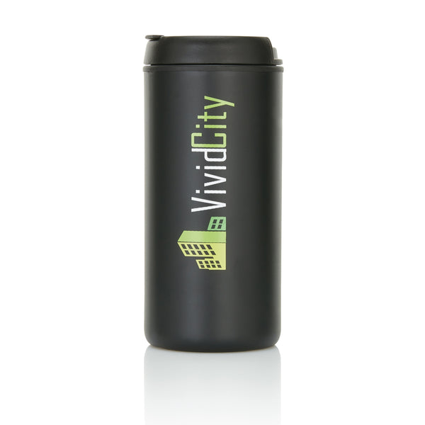 Carica l&#39;immagine nel visualizzatore di Gallery, tazze termiche e bicchieri con tappo personalizzate in acciaio inossidabile riciclato, pp colore nero_nero 121715221 DET09
