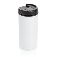 tazze termiche e bicchieri con tappo da personalizzare in acciaio inossidabile riciclato, pp colore bianco_bianco 121715221 VAR02
