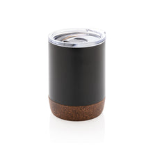 Carica l&#39;immagine nel visualizzatore di Gallery, tazze termiche e bicchieri con tappo personalizzate in acciaio inossidabile riciclato, sughero colore nero_nero 121715222 VAR01
