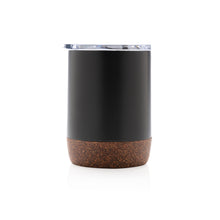 Carica l&#39;immagine nel visualizzatore di Gallery, tazze termiche e bicchieri con tappo personalizzate in acciaio inossidabile riciclato, sughero colore nero_nero 121715222 DET04
