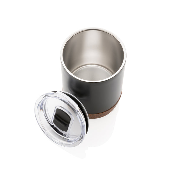 Carica l&#39;immagine nel visualizzatore di Gallery, tazze termiche e bicchieri con tappo personalizzate in acciaio inossidabile riciclato, sughero colore nero_nero 121715222 DET09
