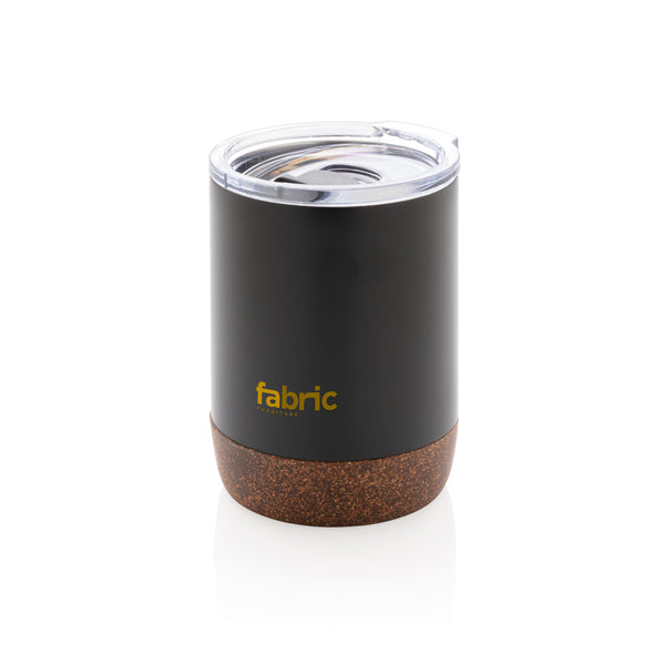 Carica l&#39;immagine nel visualizzatore di Gallery, tazze termiche e bicchieri con tappo personalizzate in acciaio inossidabile riciclato, sughero colore nero_nero 121715222 DET09
