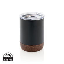 Carica l&#39;immagine nel visualizzatore di Gallery, tazze termiche e bicchieri con tappo personalizzate in acciaio inossidabile riciclato, sughero colore nero_nero 121715222 DET01
