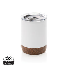 Carica l&#39;immagine nel visualizzatore di Gallery, tazze termiche e bicchieri con tappo da personalizzare in acciaio inossidabile riciclato, sughero colore bianco_bianco 121715222 DET01
