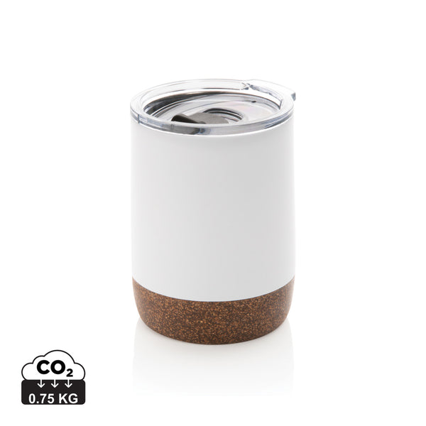 Carica l&#39;immagine nel visualizzatore di Gallery, tazze termiche e bicchieri con tappo da personalizzare in acciaio inossidabile riciclato, sughero colore bianco_bianco 121715222 DET09
