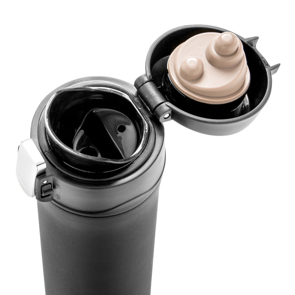 Carica l&#39;immagine nel visualizzatore di Gallery, tazze termiche e bicchieri con tappo personalizzate in acciaio inossidabile riciclato colore nero_nero 121715223 DET09
