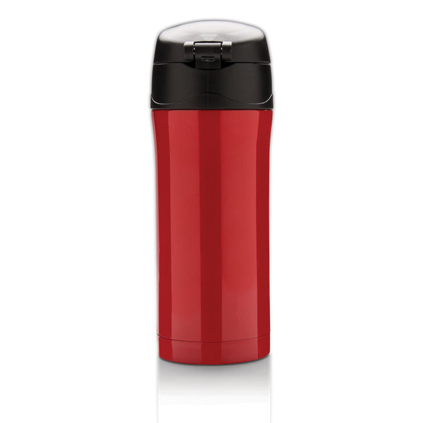 Carica l&#39;immagine nel visualizzatore di Gallery, tazze termiche e bicchieri con tappo promozionali in acciaio inossidabile riciclato colore rosso-ciliegia_rosso 121715223 DET09
