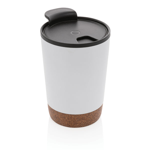 tazze termiche e bicchieri con tappo da personalizzare in acciaio inossidabile riciclato colore bianco_bianco 121715224 VAR02