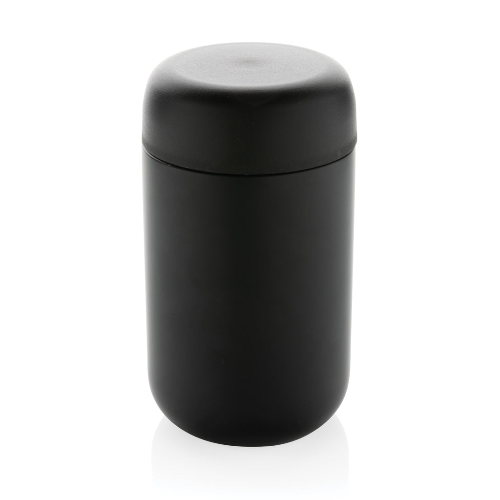tazze termiche e bicchieri con tappo personalizzate in acciaio inossidabile riciclato, pp colore nero_nero 121715225 VAR01