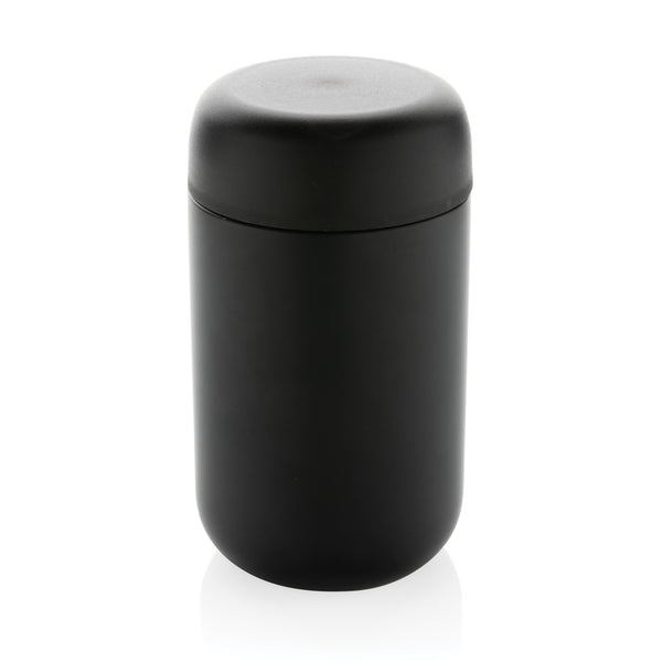 tazze termiche e bicchieri con tappo personalizzate in acciaio inossidabile riciclato, pp colore nero_nero 121715225 VAR01