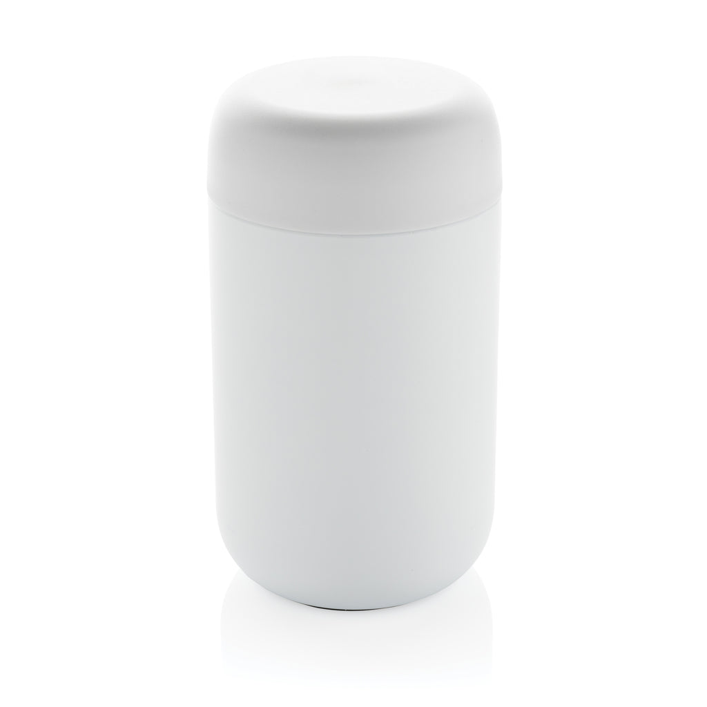 tazze termiche e bicchieri con tappo da personalizzare in acciaio inossidabile riciclato, pp colore bianco_bianco 121715225 VAR02
