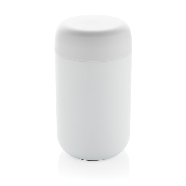 tazze termiche e bicchieri con tappo da personalizzare in acciaio inossidabile riciclato, pp colore bianco_bianco 121715225 VAR02