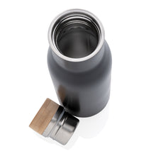 Carica l&#39;immagine nel visualizzatore di Gallery, borracce termiche personalizzate in acciaio inossidabile, bambù colore nero_nero 121715378 DET04
