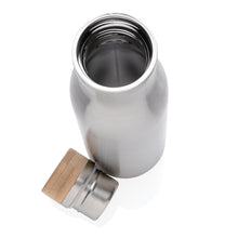 Carica l&#39;immagine nel visualizzatore di Gallery, borracce termiche personalizzate in acciaio inossidabile, bambù colore grigio_grigio 121715378 DET04
