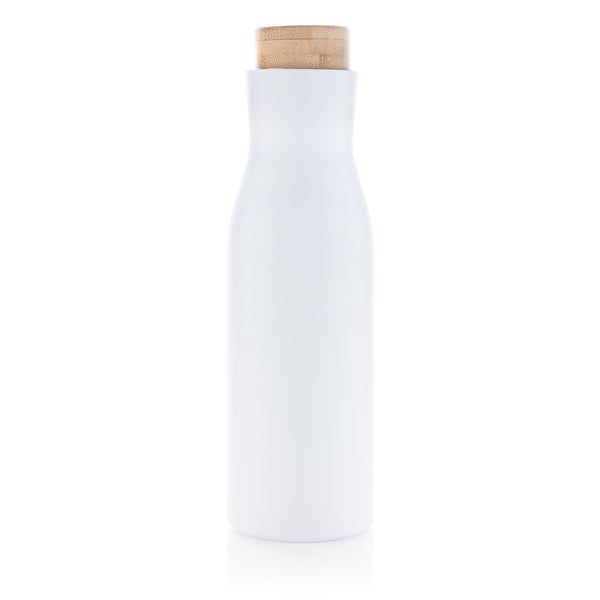 Carica l&#39;immagine nel visualizzatore di Gallery, borracce termiche da personalizzare in acciaio inossidabile, bambù colore bianco_bianco 121715378 DET09
