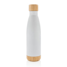Carica l&#39;immagine nel visualizzatore di Gallery, borracce termiche da personalizzare in acciaio inossidabile, bambù colore bianco_bianco 121715396 DET03
