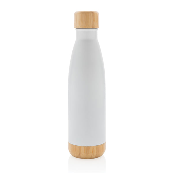 Carica l&#39;immagine nel visualizzatore di Gallery, borracce termiche da personalizzare in acciaio inossidabile, bambù colore bianco_bianco 121715396 DET09
