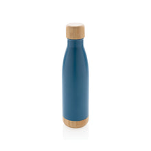 Carica l&#39;immagine nel visualizzatore di Gallery, borracce termiche personalizzate in acciaio inossidabile, bambù colore blu_blu 121715396 DET02
