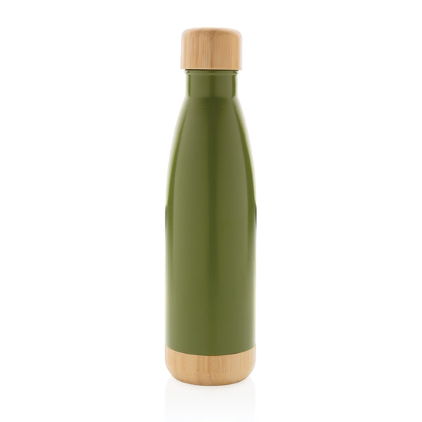 Carica l&#39;immagine nel visualizzatore di Gallery, borracce termiche personalizzate in acciaio inossidabile, bambù colore verde_verde 121715396 DET09
