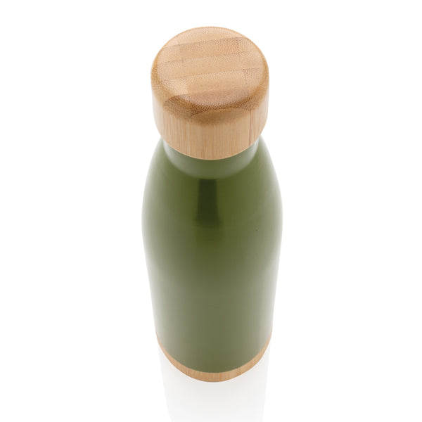 Carica l&#39;immagine nel visualizzatore di Gallery, borracce termiche personalizzate in acciaio inossidabile, bambù colore verde_verde 121715396 DET09
