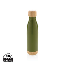 Carica l&#39;immagine nel visualizzatore di Gallery, borracce termiche personalizzate in acciaio inossidabile, bambù colore verde_verde 121715396 DET01
