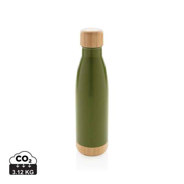 Carica l&#39;immagine nel visualizzatore di Gallery, borracce termiche personalizzate in acciaio inossidabile, bambù colore verde_verde 121715396 DET09

