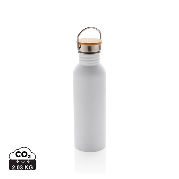 Carica l&#39;immagine nel visualizzatore di Gallery, borracce da personalizzare in acciaio inossidabile, bambù colore bianco_bianco 121715400 DET09
