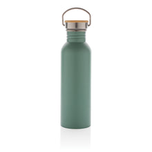 Carica l&#39;immagine nel visualizzatore di Gallery, borracce personalizzate in acciaio inossidabile, bambù colore verde_verde 121715400 DET03
