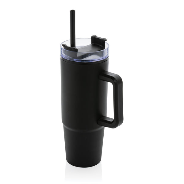 tazze termiche e bicchieri con tappo personalizzate in polipropilene riciclato, as colore nero_nero 121715427 VAR01